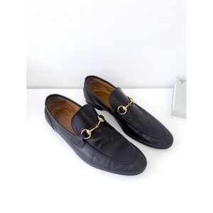 Gucci Jordaan Horsebit Loafer Mens Size 11 Black Good Leather Dress Shoes